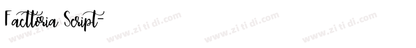 Facttoria Script字体转换